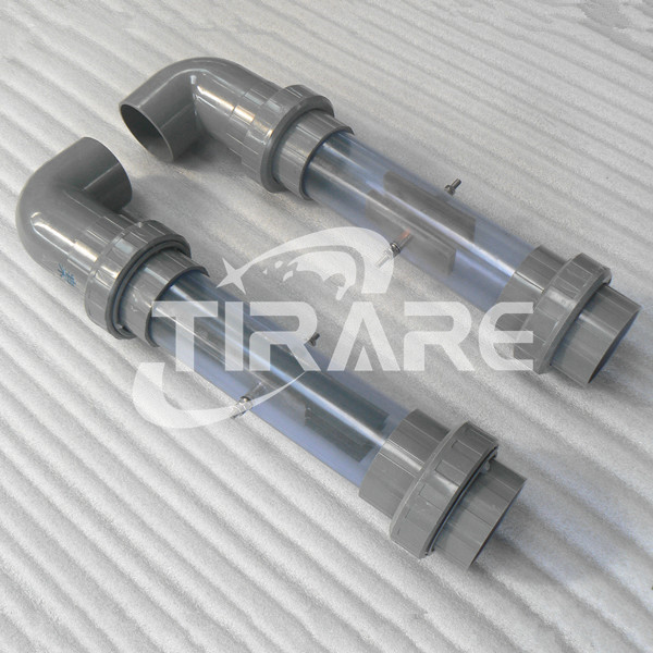 Titanium electrode for swimming pool disinfection